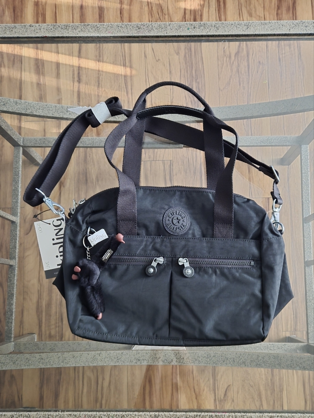 NWT Black Clara Kipling Bag